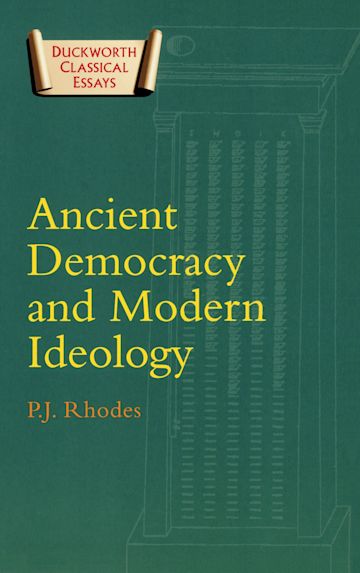 Ancient Democracy and Modern Ideology cover