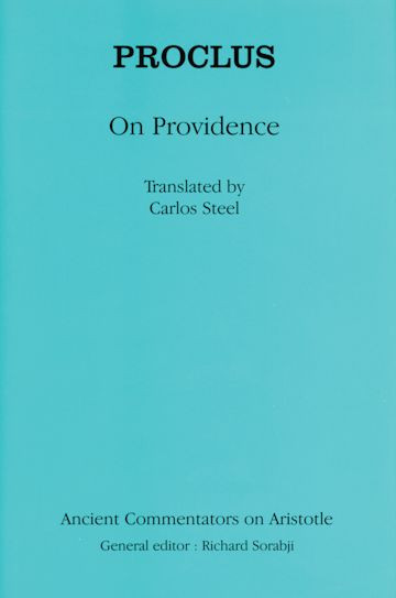 Proclus: On Providence cover