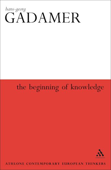 The Beginning of Knowledge cover