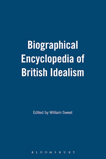 Biographical Encyclopedia of British Idealism cover