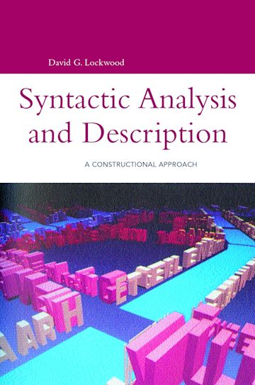 Syntactic Analysis and Description cover