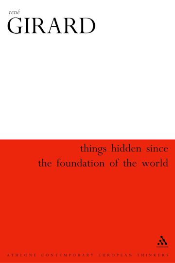 Things Hidden Since the Foundation of the World cover