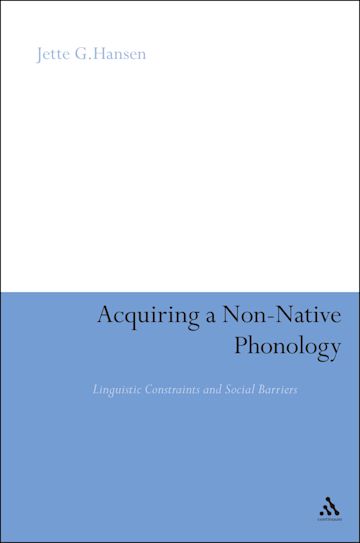 Acquiring a Non-Native Phonology cover