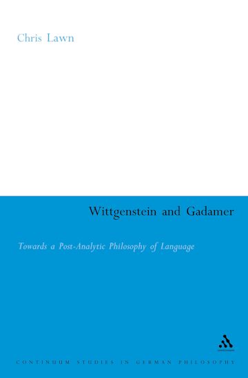 Wittgenstein and Gadamer cover