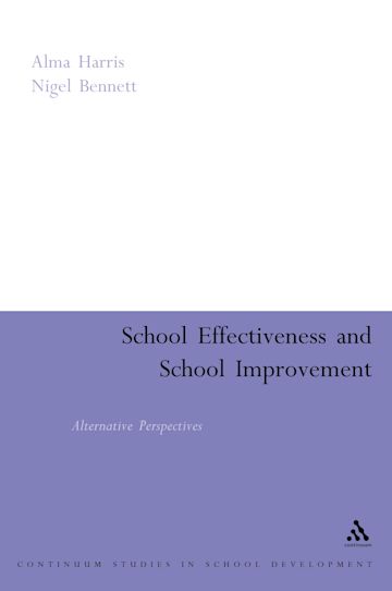 School Effectiveness, School Improvement cover