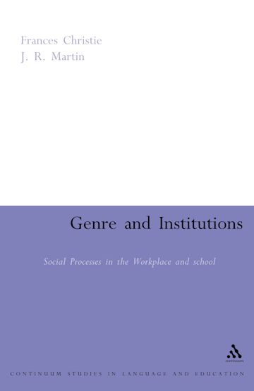 Genre and Institutions cover