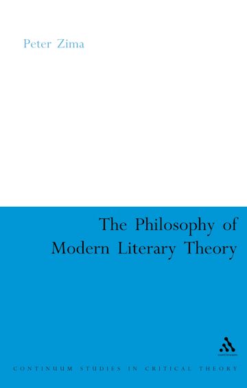 The Philosophy of Modern Literary Theory cover