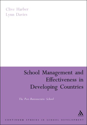 School Management and Effectiveness in Developing Countries cover