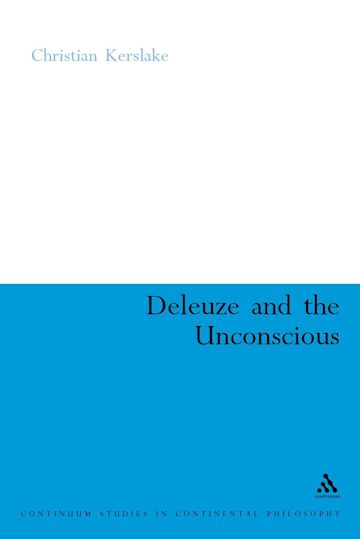 Deleuze and the Unconscious cover