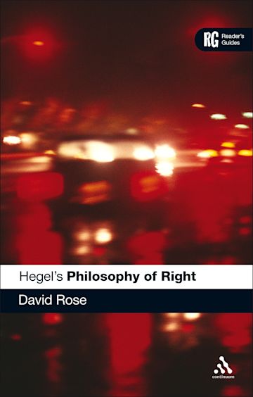 Hegel's 'Philosophy of Right' cover