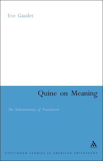 Quine on Meaning cover