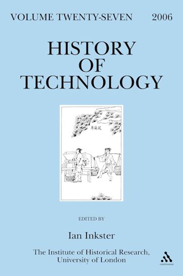 History of Technology Volume 27 cover