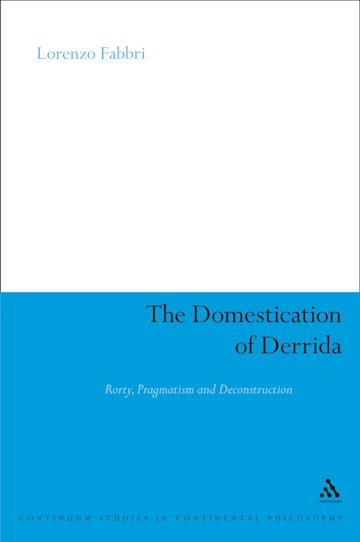 The Domestication of Derrida cover