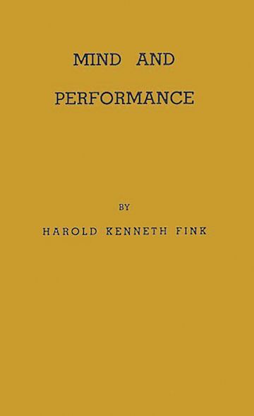 Mind and Performance cover