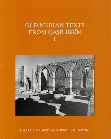 Old Nubian Texts from Qasr Ibrim: Pt. 1 cover