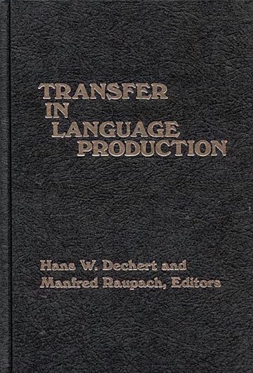 Transfer in Language Production cover