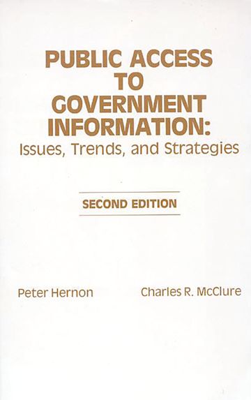 Public Access to Government Information cover