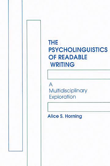 The Psycholinguistics of Readable Writing cover