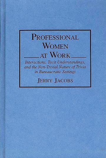 Professional Women at Work cover