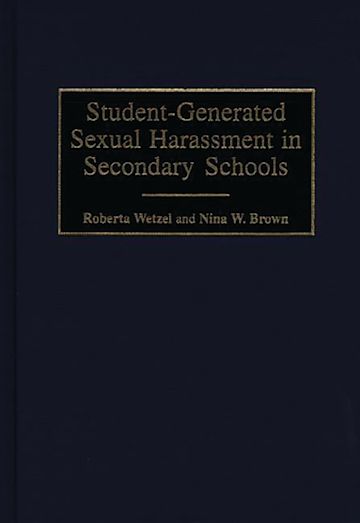 Student-Generated Sexual Harassment in Secondary Schools cover