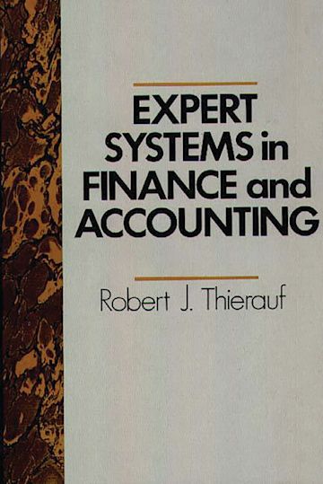 Expert Systems in Finance and Accounting cover