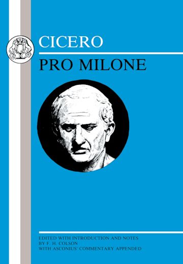 Cicero: Pro Milone cover