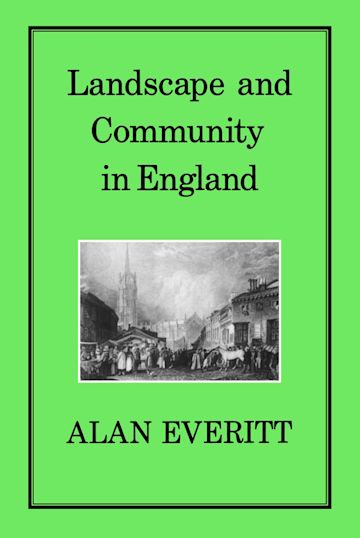Landscape and Community in England cover
