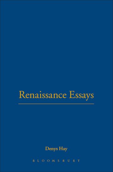 Renaissance Essays cover