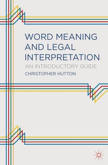Word Meaning and Legal Interpretation cover