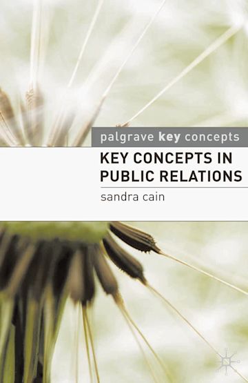 Key Concepts in Public Relations cover