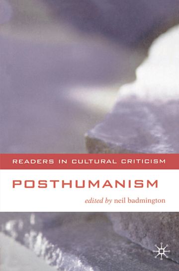 Posthumanism cover