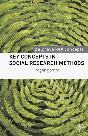 Key Concepts in Social Research Methods cover