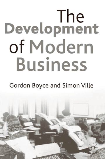 The Development of Modern Business cover