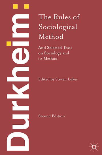 Durkheim: The Rules of Sociological Method cover