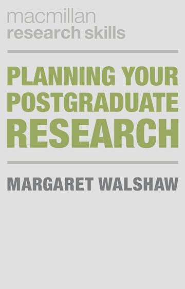 Planning Your Postgraduate Research cover