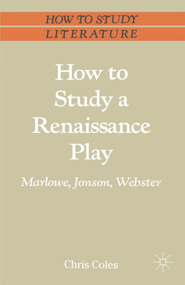 How to Study a Renaissance Play cover