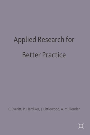 Applied Research for Better Practice cover