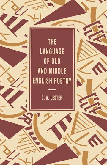 The Language of Old and Middle English Poetry cover