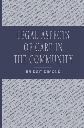 Legal aspects of care in the community cover