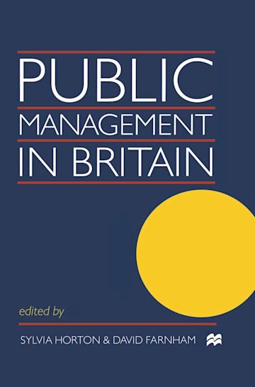 Public Management in Britain cover