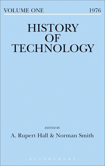 History of Technology Volume 1 cover