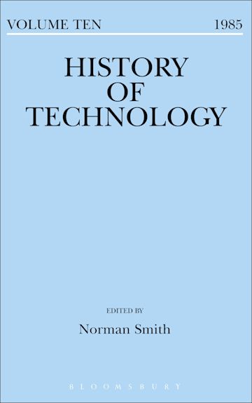 History of Technology Volume 10 cover