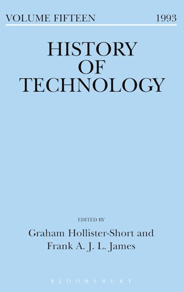 History of Technology Volume 15 cover