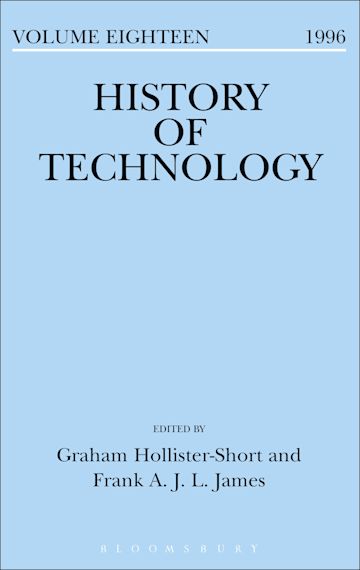 History of Technology Volume 18 cover