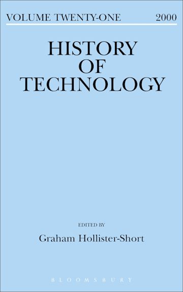 History of Technology Volume 21 cover