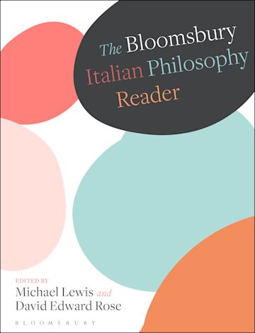 The Bloomsbury Italian Philosophy Reader cover