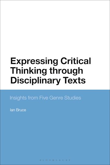 Expressing Critical Thinking through Disciplinary Texts cover