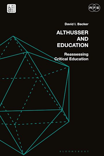 Althusser and Education cover