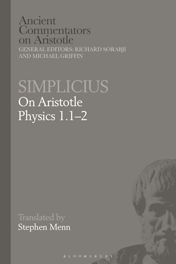 Simplicius: On Aristotle Physics 1.1–2 cover