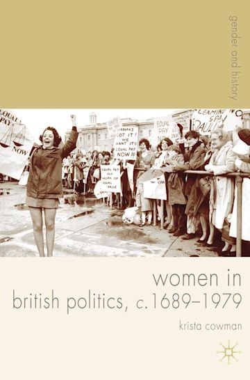 Women in British Politics, c.1689-1979 cover